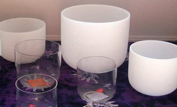 Quartz Crystal Singing Bowls